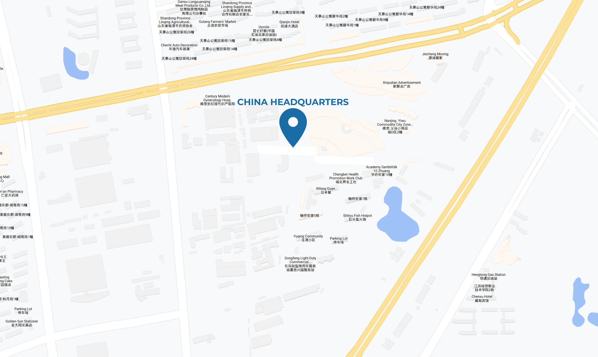 map of China headquarters