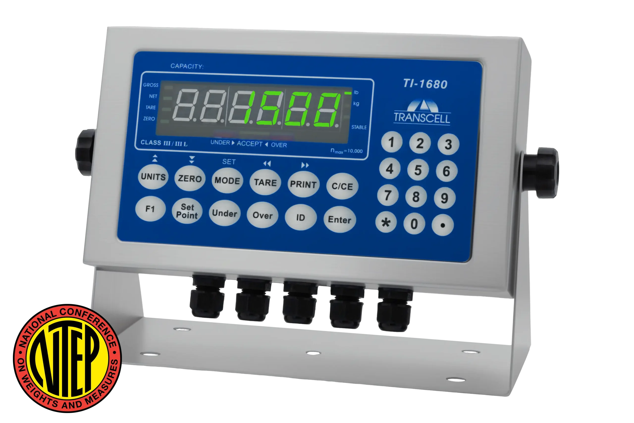 TI-1680 Advanced NTEP Weighing Indicator - Angled
