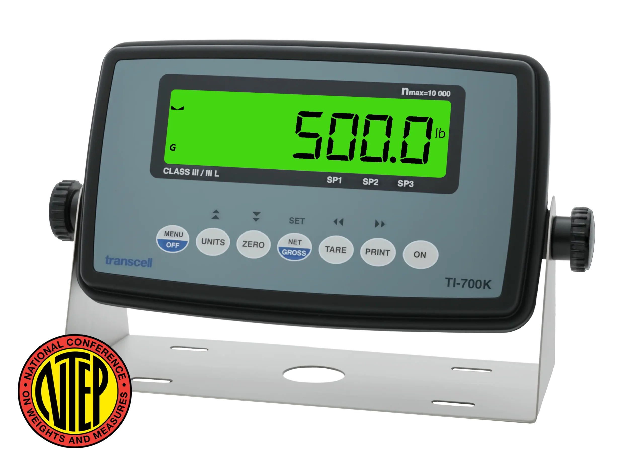 TI-700K IP69K Waterproof NTEP Weighing Indicator - Angled
