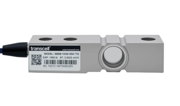 SBSB series single ended shear beam load cell straight view