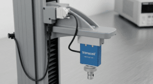 Diagram showing pin to pin connector compatibility between Transcell replacement load cell and Chatillon CS and CS2Plus force testing machines