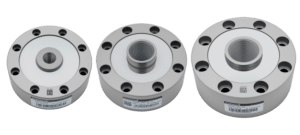 DBSL pancake load cell top view showing multiple threaded mounting configurations