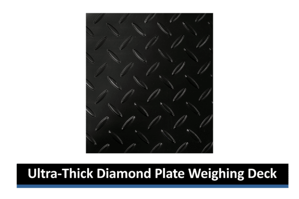 Transcell Guardian platform ultra-thick diamond plate weighing deck for industrial floor scales