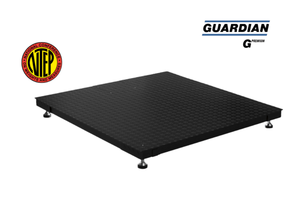 Transcell Guardian Series NTEP certified industrial floor scale with diamond plate weighing deck